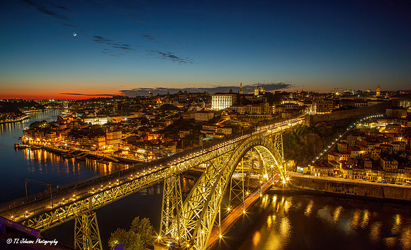 Dom Luis Bridge at Night